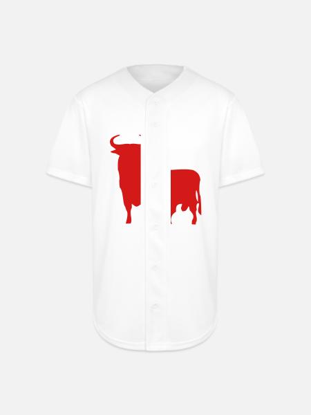 Spanish Bull - Full Button Jersey - white