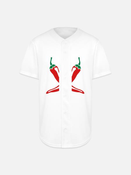 Chillies - Full Button Jersey - white