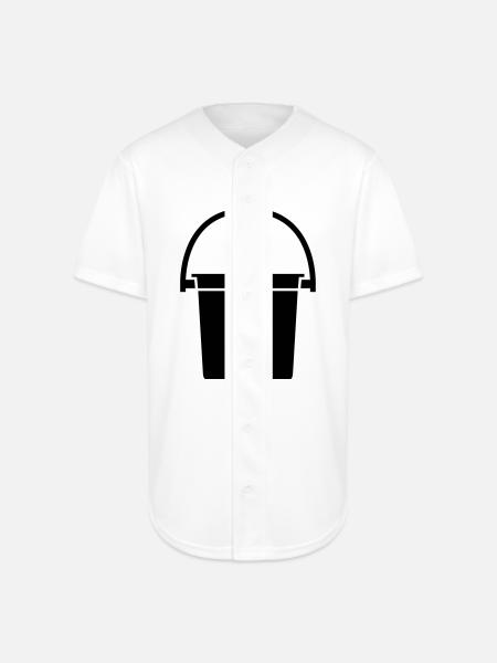 bucket - Full Button Jersey - white