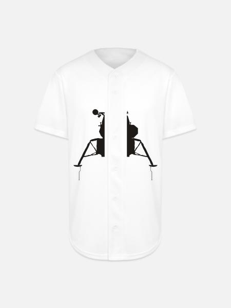 Lunar Module - Full Button Jersey - white