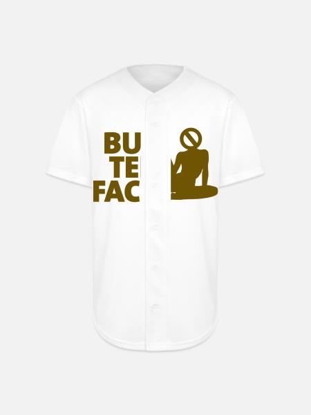 Butter Face - Full Button Jersey - white