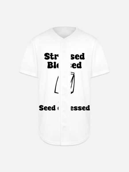 Seed Obsessed - Full Button Jersey - white