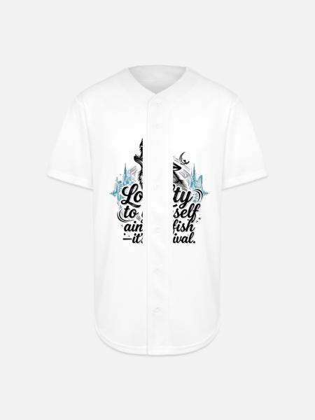 Loyalty To Yourself - Full Button Jersey - white