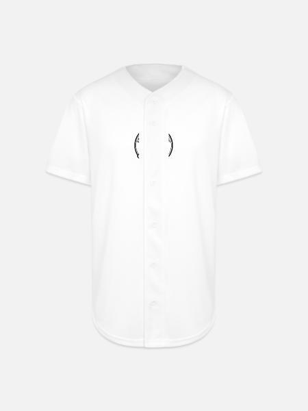 Knight Dagger Crest - Full Button Jersey - white