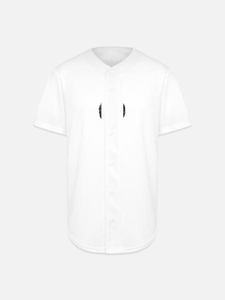 Bitcoin Price Circuit Emblem - Full Button Jersey - white