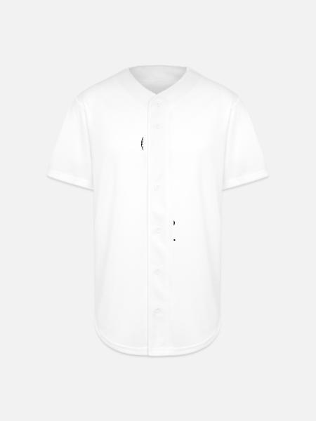 microphone - Full Button Jersey - white