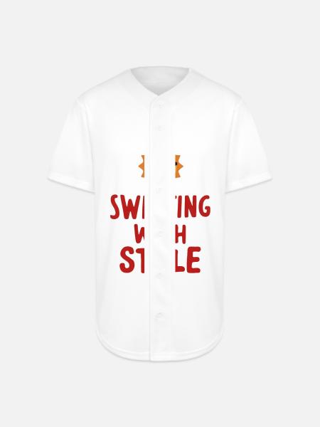 Sweating with Style - Full Button Jersey - white