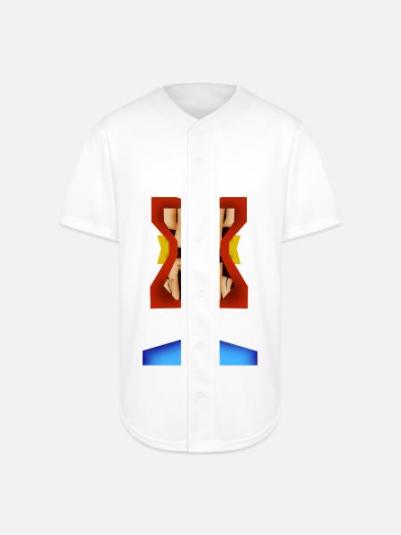 Crazy Face - Full Button Jersey - white