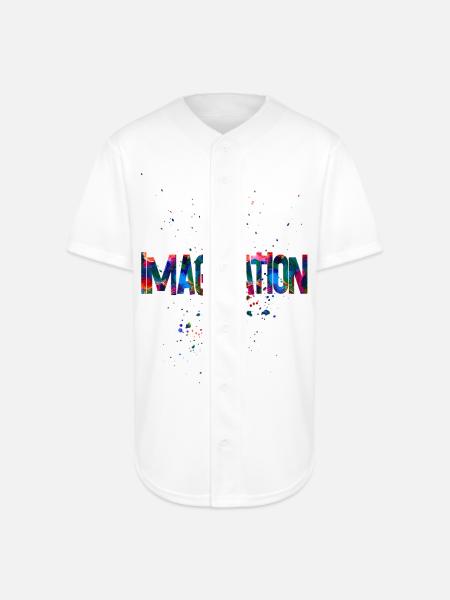 imagination - Full Button Jersey - white