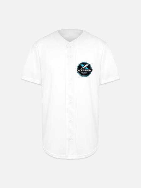 Xception Gaming Cyan - Full Button Jersey - white
