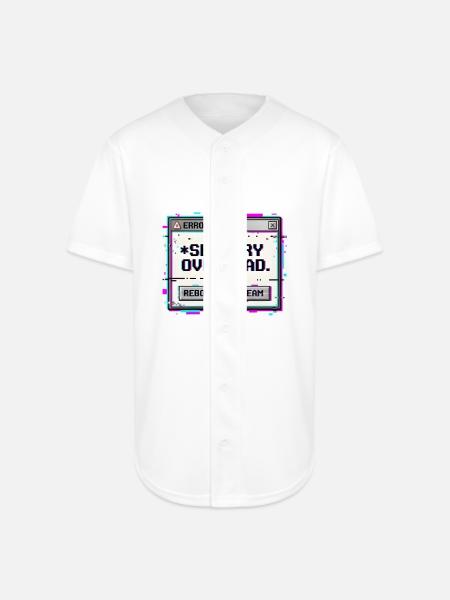 Sensory Overload - Full Button Jersey - white