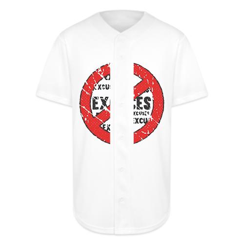 No Excuses | Vintage Style - Full Button Jersey