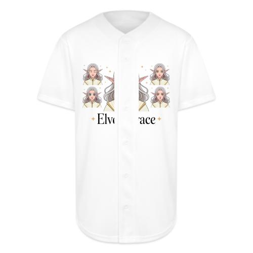 Elven Grace Fantasy Elf Maiden Graphic Magic - Full Button Jersey