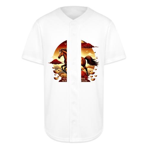 Year of the Horse Sunrise T Shirt, Lunar New Year - Full Button Jersey