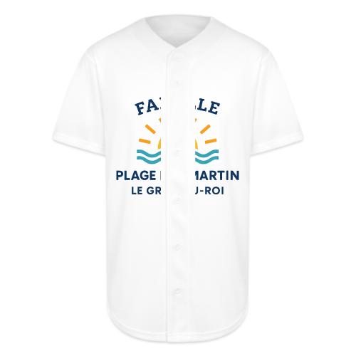 Family Beach Shirt – Plage des Martin Design - Full Button Jersey