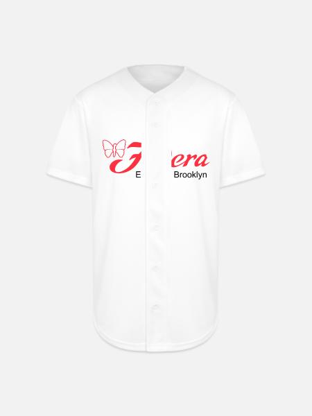 fodera_bass_guitar_logo_black - Full Button Jersey - white