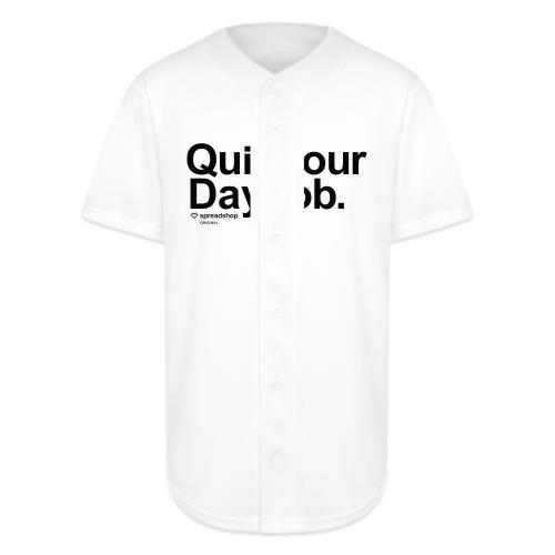 Day job in black - Full Button Jersey