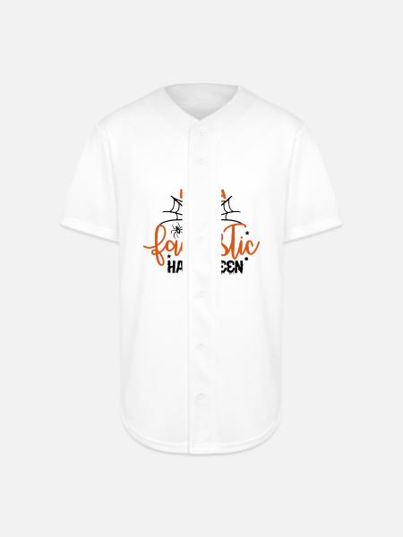 Have A Fantastic Halloween - Full Button Jersey - white