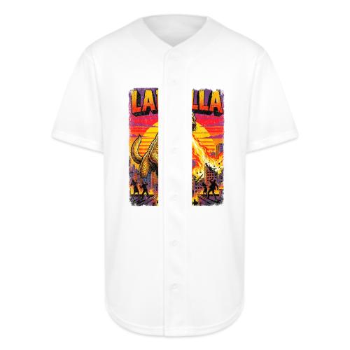 Labzilla Giant Yellow Labrador Monster Tee - Full Button Jersey