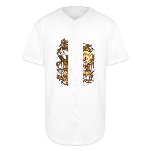 Pit Bull Howling Moon Fantasy Forest Tee - Full Button Jersey