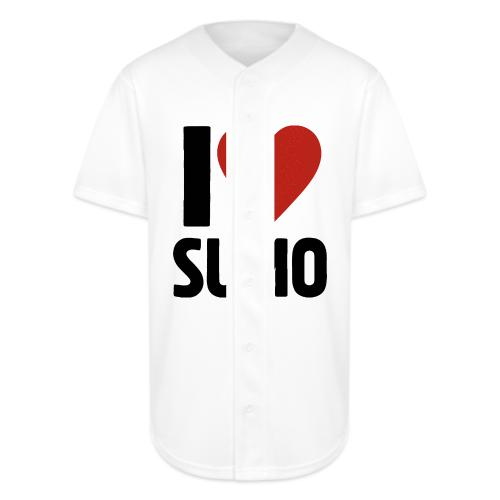 I Love Sumo – Bold Minimalist Sumo Wrestling Fan - Full Button Jersey