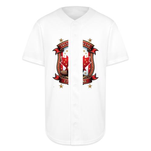 Canada Beaver Crest T-Shirt, Pride Badge Gift - Full Button Jersey