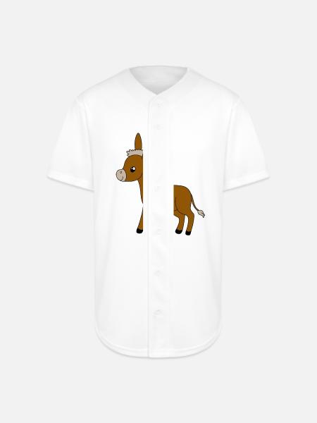 Little Donkey - Full Button Jersey - white