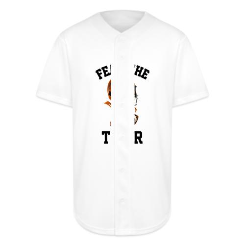 Fear The Tiger Football Helmet T-Shirt - Full Button Jersey
