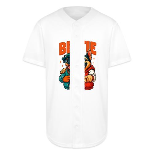 Hip Hop Dog Besties Shirt for Friends & Pet Lovers - Full Button Jersey