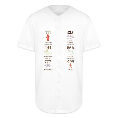 Mystic Angel Numbers Spiritual Symbols on Gildan - Full Button Jersey
