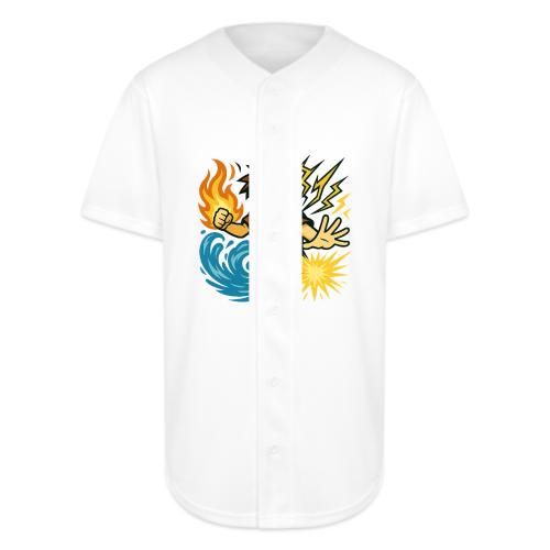 Anime Elemental Warriors | Fire, Water, Lightning - Full Button Jersey