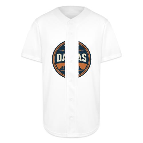 Vintage Dallas Texas Western Skyline Retro Cowboy - Full Button Jersey