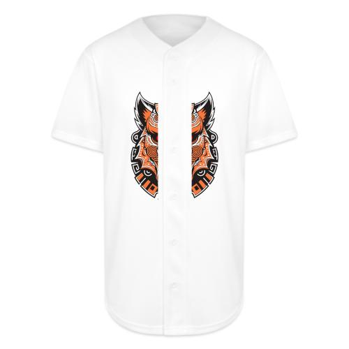 Tribal Demon Wolf Mask - Full Button Jersey