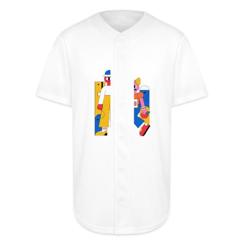 Bold Geometric Duo Pop Art - Full Button Jersey