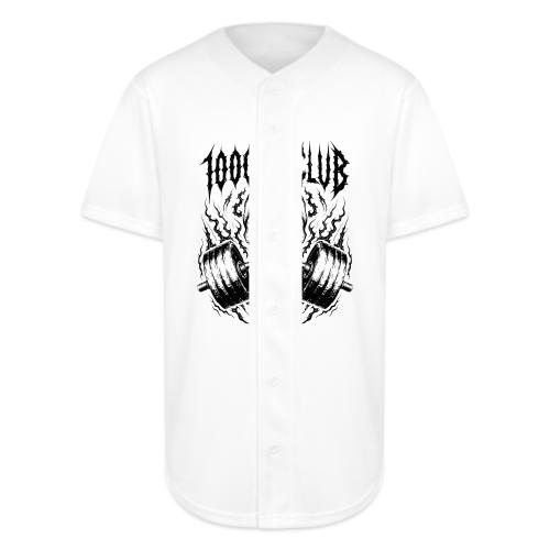 1000 LB Club Skull Barbell Powerlif - Full Button Jersey