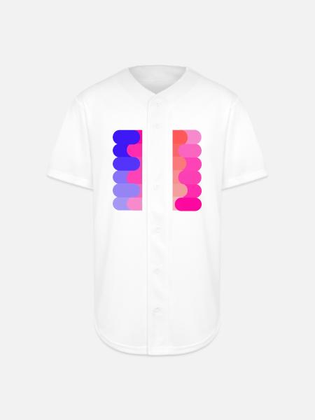 FLOW (Hue & Tint) - Full Button Jersey - white