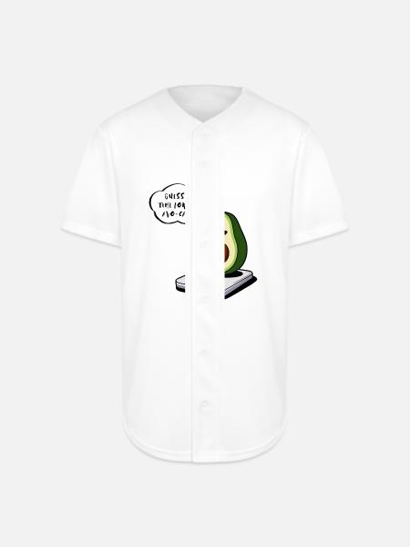 Avocado- Avo-cardio - Full Button Jersey - white