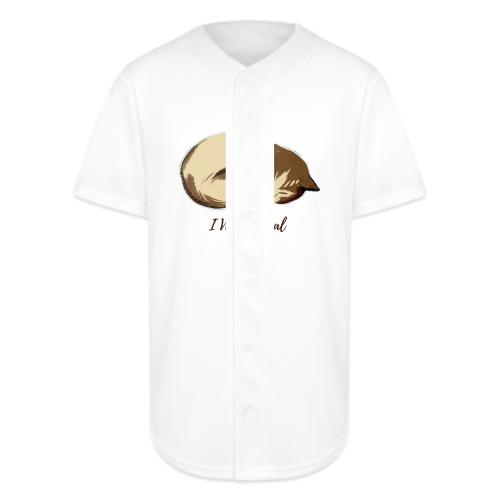 I Was Normal Three Cats Ago Funny Cat T-Shirt - Full Button Jersey