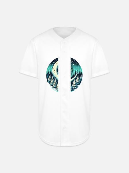 Winter Greenman - Full Button Jersey - white