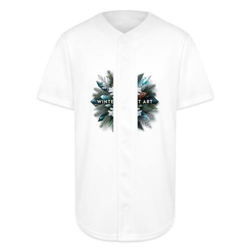 Intricate Frozen Evergreen T-Shirt - Full Button Jersey