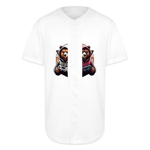 2 grizzlies gamer bears - Full Button Jersey