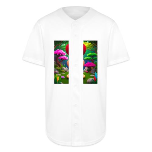 Double Heart, fantasy, nature and fantasy - Full Button Jersey