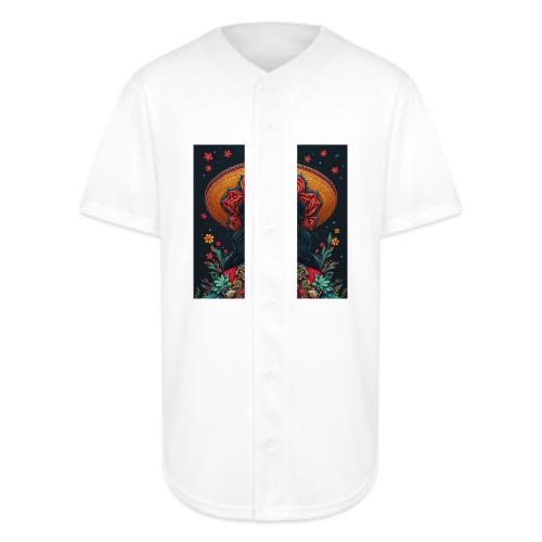 Charra Skull Art | Traditional Mexican Design - Full Button Jersey