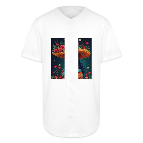 Mexican Design, Regional Mexican Charro Woman - Full Button Jersey