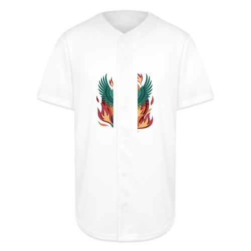 Phoenix Rising Mythical Fire Bird Fantasy Design - Full Button Jersey