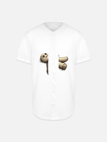 Voodoo Doll - Full Button Jersey - white