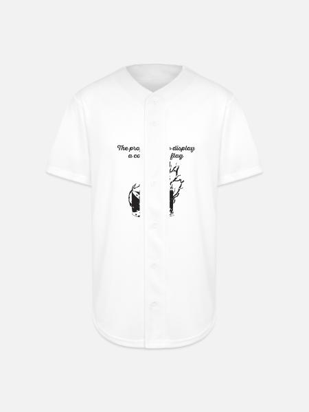 Burn the Confederate Flag - Full Button Jersey - white