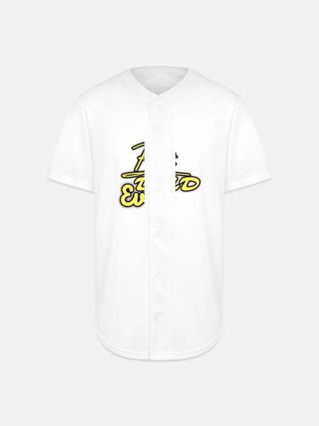 Best Dad Ever Neon Script - Full Button Jersey - white