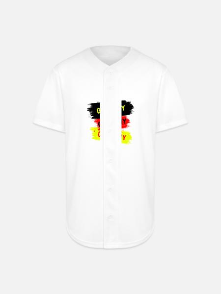 Germany Design - Full Button Jersey - white