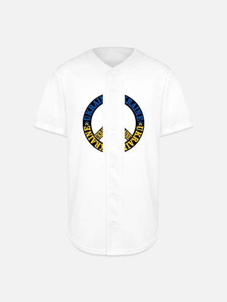 Ukraine Peace - Full Button Jersey - white